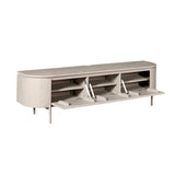 Modern Tv-meubel - Taupe Mangohout - 160 cm - Zwevend of Staand Entertainment Centers & TV Stands Starfurn