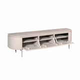 Modern Tv-meubel - Taupe Mangohout - 160 cm - Zwevend of Staand Entertainment Centers & TV Stands Starfurn