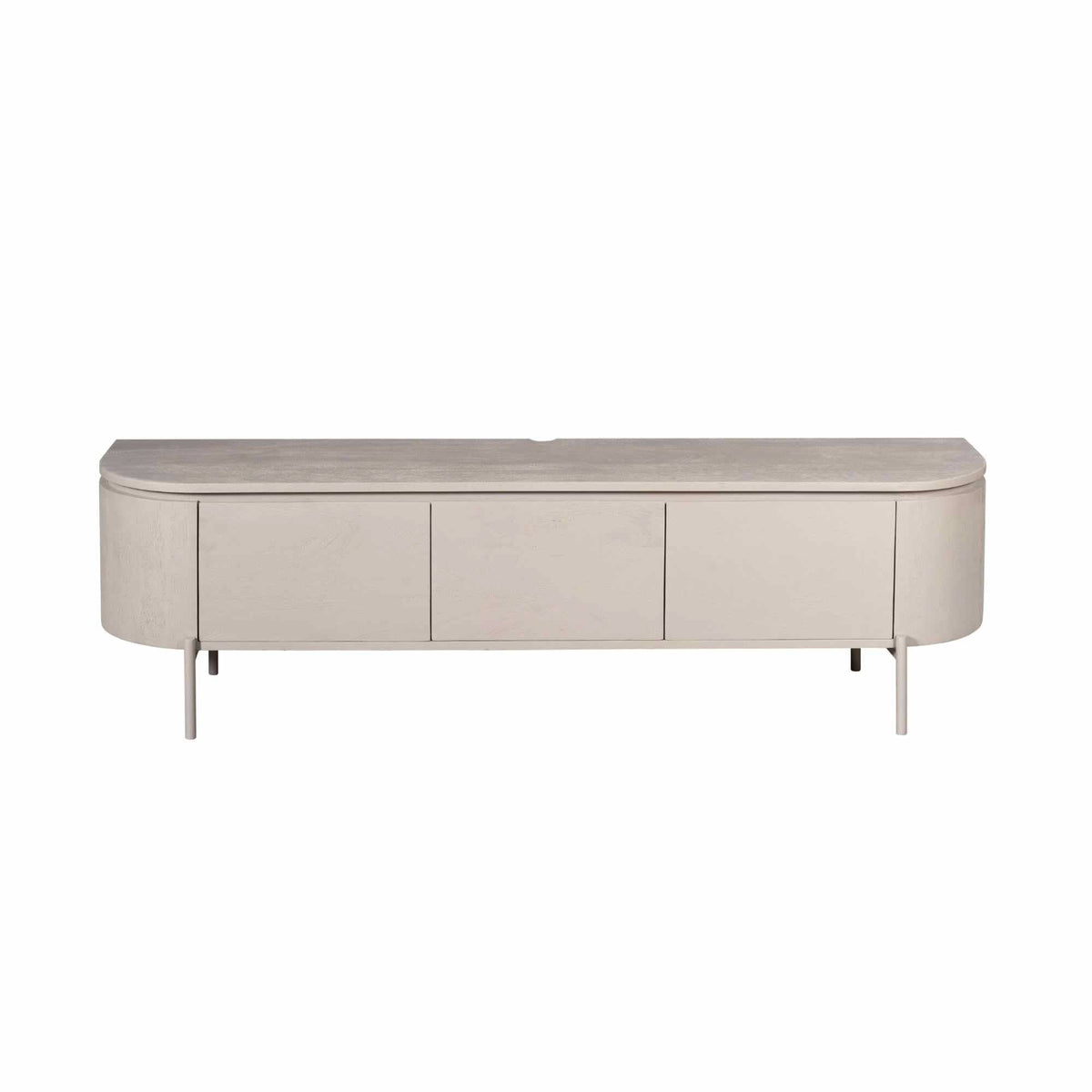 Modern Tv-meubel - Taupe Mangohout - 160 cm - Zwevend of Staand Entertainment Centers & TV Stands Starfurn