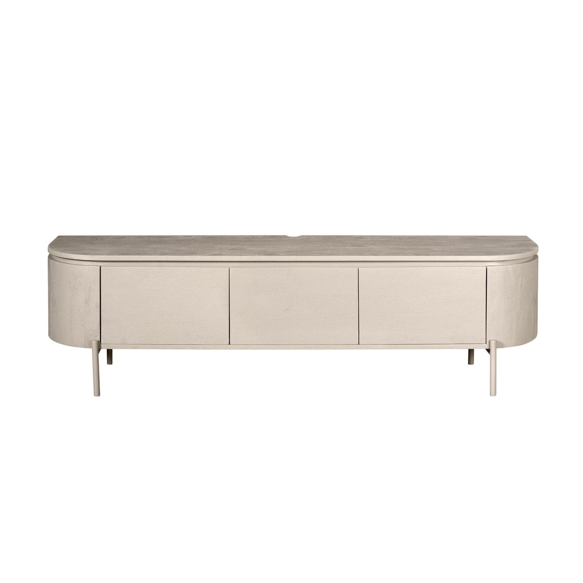 Modern Tv-meubel - Taupe Mangohout - 160 cm - Zwevend of Staand Entertainment Centers & TV Stands Starfurn