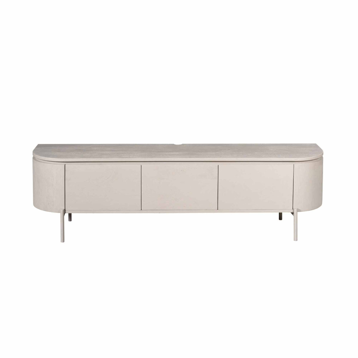 Modern Tv-meubel - Taupe Mangohout - 160 cm - Zwevend of Staand Entertainment Centers & TV Stands Starfurn