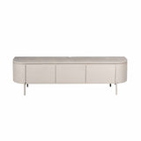 Modern Tv-meubel - Taupe Mangohout - 160 cm - Zwevend of Staand Entertainment Centers & TV Stands Starfurn
