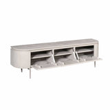 Modern Tv-meubel - Taupe Mangohout - 160 cm - Zwevend of Staand Entertainment Centers & TV Stands Starfurn