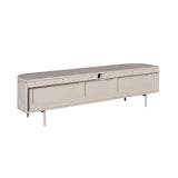 Modern Tv-meubel - Taupe Mangohout - 160 cm - Zwevend of Staand Entertainment Centers & TV Stands Starfurn
