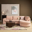 MySofa Alma Hoekbank Roze 2,5 zits+Divan Rechts Starfurn