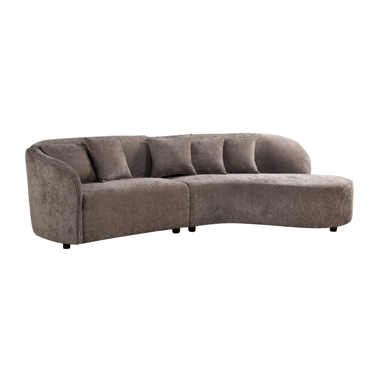 MySofa Novi Hoekbank Grijs 3 zits + Lounge R Starfurn