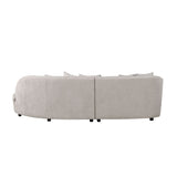 MySofa Novi Hoekbank Licht Grijs 3 zits + Lounge R Starfurn