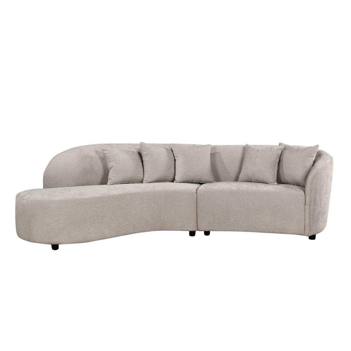 MySofa Novi Hoekbank Licht  Grijs Lounge L + 3 zits Starfurn