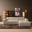 MySofa Ruby Hoekbank Beige  2,5 zits AL + Lounge R Starfurn