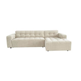 MySofa Ruby Hoekbank Beige  2,5 zits AL + Lounge R Starfurn