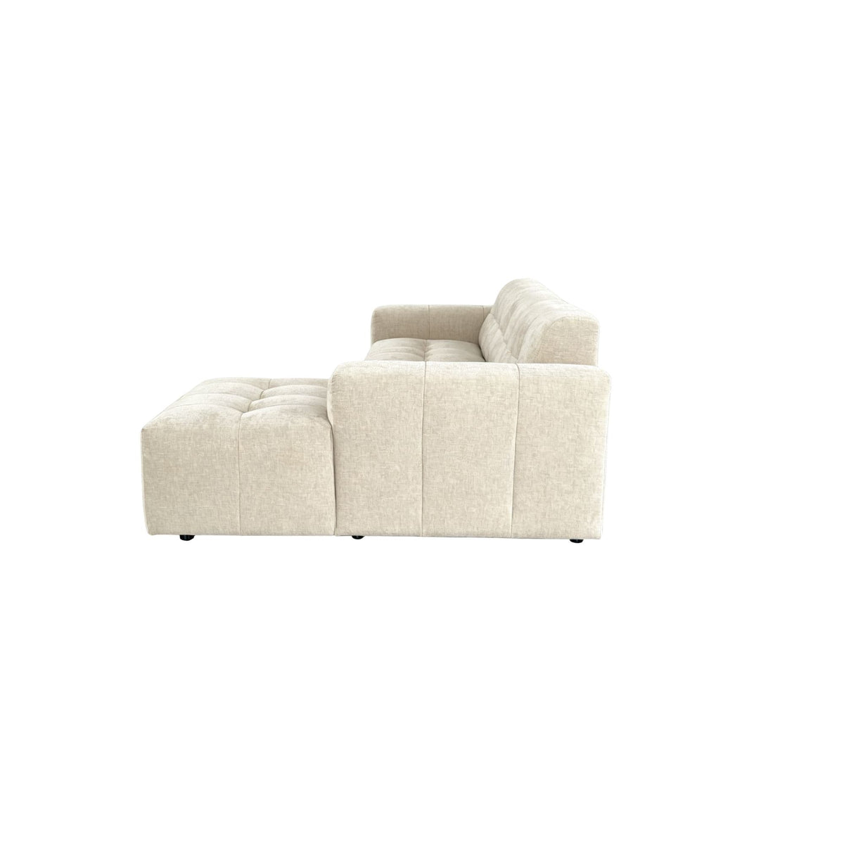 MySofa Ruby Hoekbank Beige  2,5 zits AL + Lounge R Starfurn