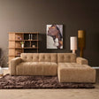 MySofa Ruby Hoekbank Camel 2,5 zits AL + Lounge R Starfurn