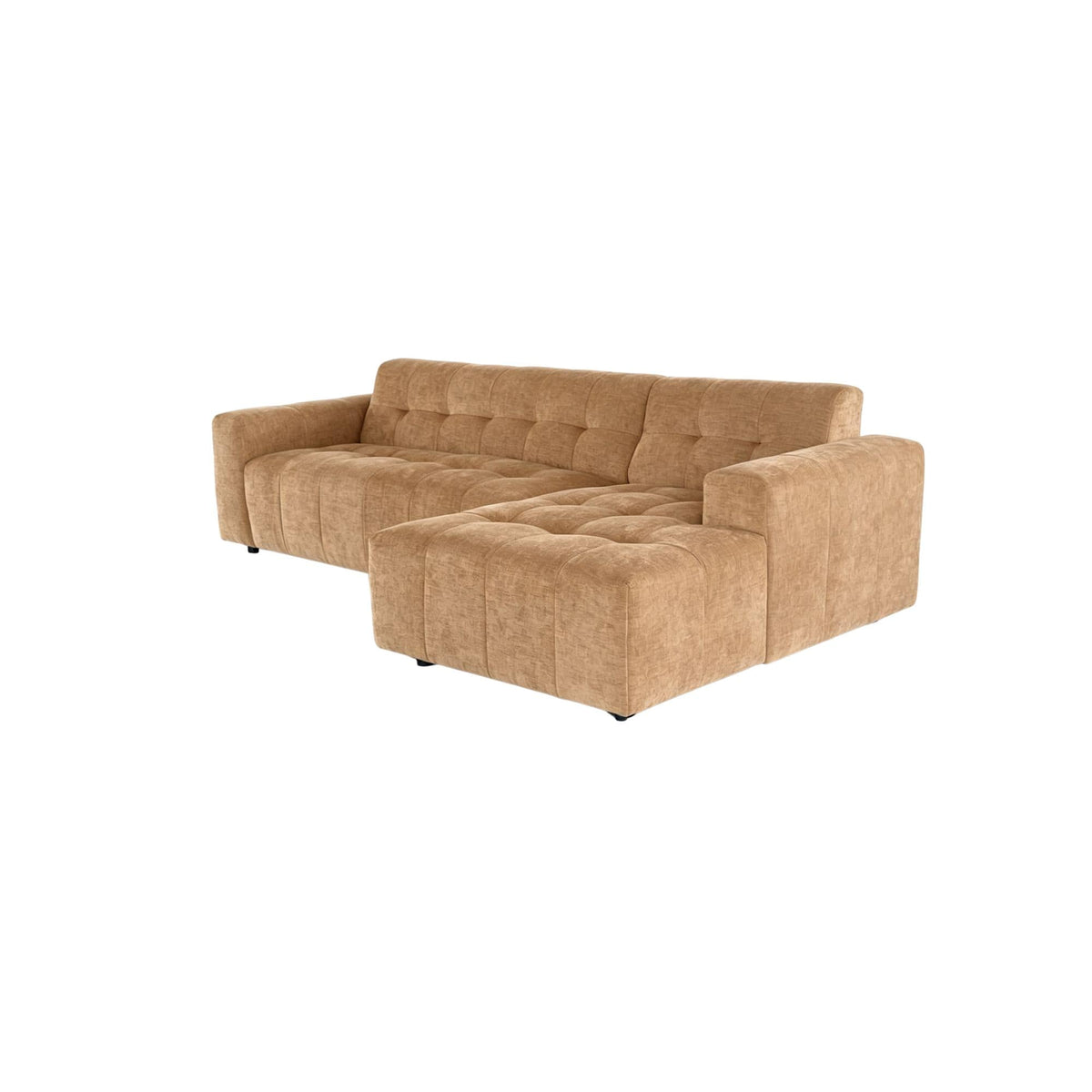 MySofa Ruby Hoekbank Camel 2,5 zits AL + Lounge R Starfurn
