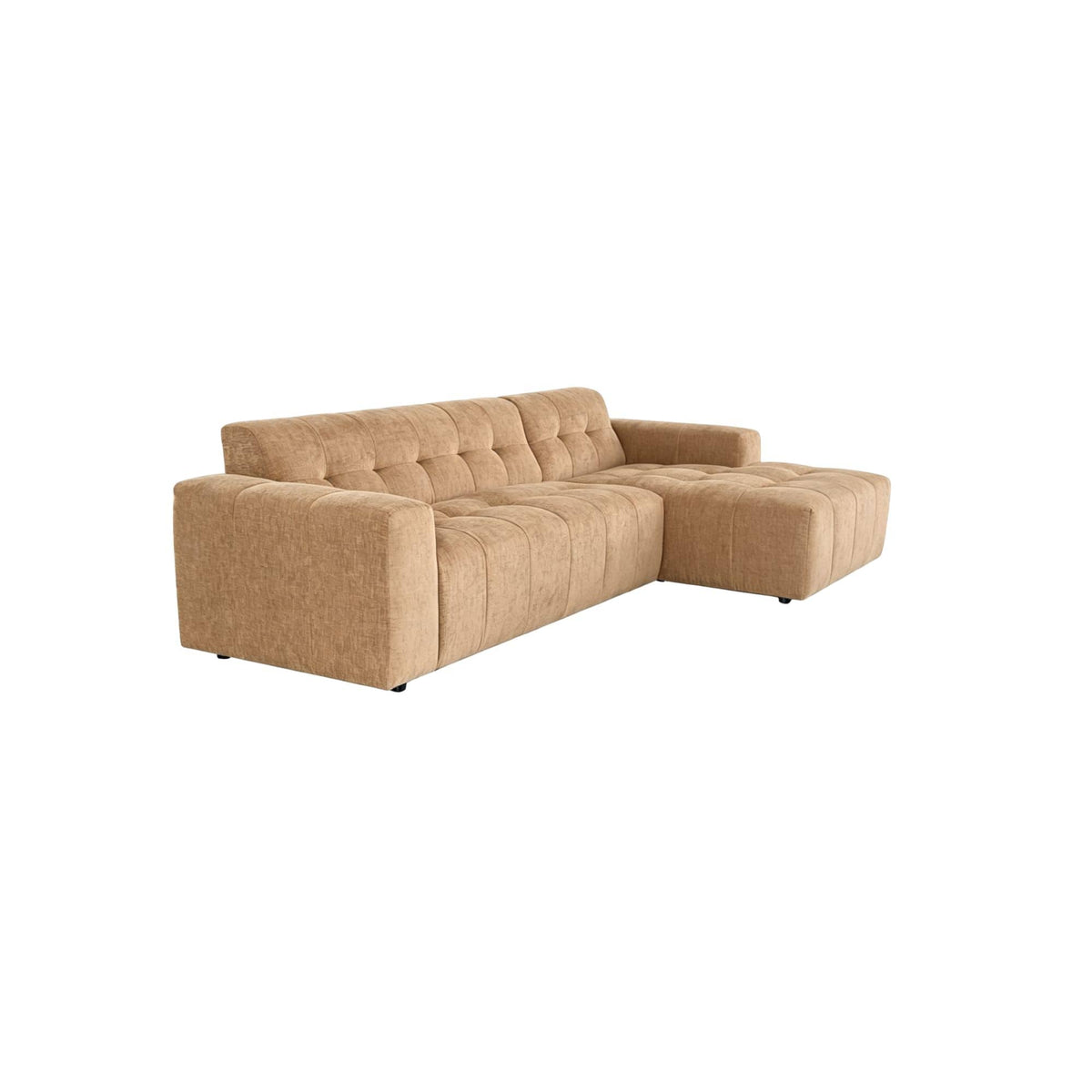 MySofa Ruby Hoekbank Camel 2,5 zits AL + Lounge R Starfurn