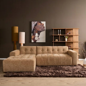 MySofa Ruby Hoekbank Camel Lounge L + 2,5 zits AR Starfurn