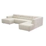 MySofa Ruby U-bank Beige Lounge L + 2,5 + Ottomane R Starfurn