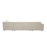 MySofa Ruby U-bank Beige Lounge L + 2,5 + Ottomane R Starfurn