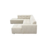 MySofa Ruby U-bank Beige Ottomane L + 2,5 + Lounge R Starfurn
