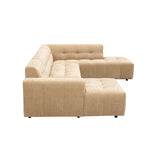 MySofa Ruby U-bank Camel Lounge L + 2,5 + Ottomane R Starfurn