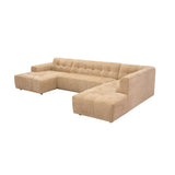 MySofa Ruby U-bank Camel Lounge L + 2,5 + Ottomane R Starfurn