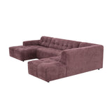 MySofa Ruby U-bank Paars Lounge L + 2,5 + Ottomane R Starfurn
