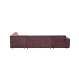 MySofa Ruby U-bank Paars Lounge L + 2,5 + Ottomane R Starfurn