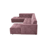 MySofa Ruby U-bank Paars Ottomane L + 2,5 + Lounge R Starfurn