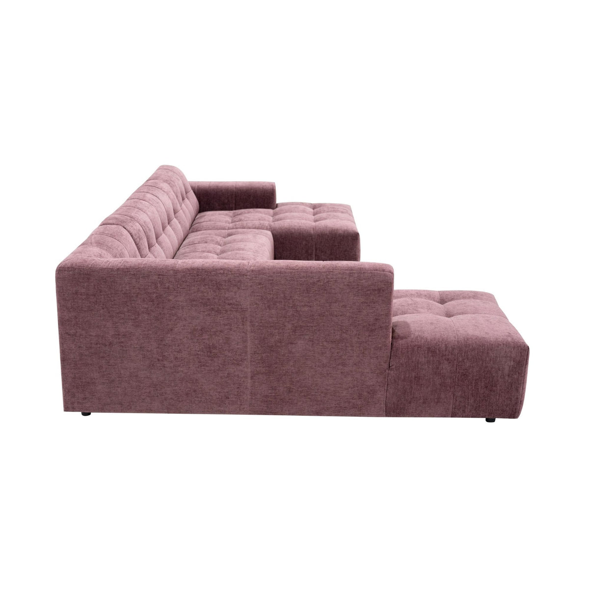 MySofa Ruby U-bank Paars Ottomane L + 2,5 + Lounge R Starfurn