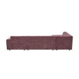 MySofa Ruby U-bank Paars Ottomane L + 2,5 + Lounge R Starfurn