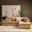 MySofa Teddy Hoekbank Cinnamon 2,5 zits+Divan Rechts Starfurn