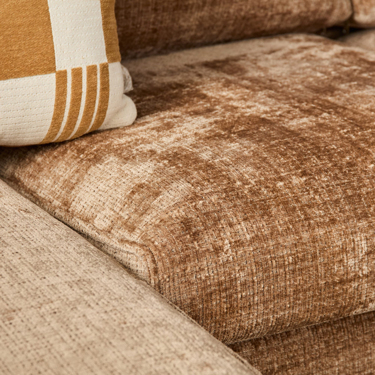 MySofa Teddy Hoekbank Cinnamon Divan Links+2,5 zits Starfurn