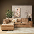 MySofa Teddy Hoekbank Cinnamon Divan Links+2,5 zits Starfurn