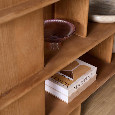 Open Wandkast - Naturel Mangohout - 150 cm - Speels Design Modular Wall Shelves & Ledges Starfurn