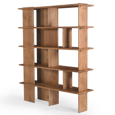 Open Wandkast - Naturel Mangohout - 150 cm - Speels Design Modular Wall Shelves & Ledges Starfurn