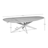 Organische Eettafel - Naturel Eikenhout - 210 cm - Zandkleurige Poot Kitchen & Dining Room Tables Starfurn