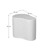 Organische Salontafel - Bruin Mangohout & Marmer - 50 cm Coffee Tables Starfurn