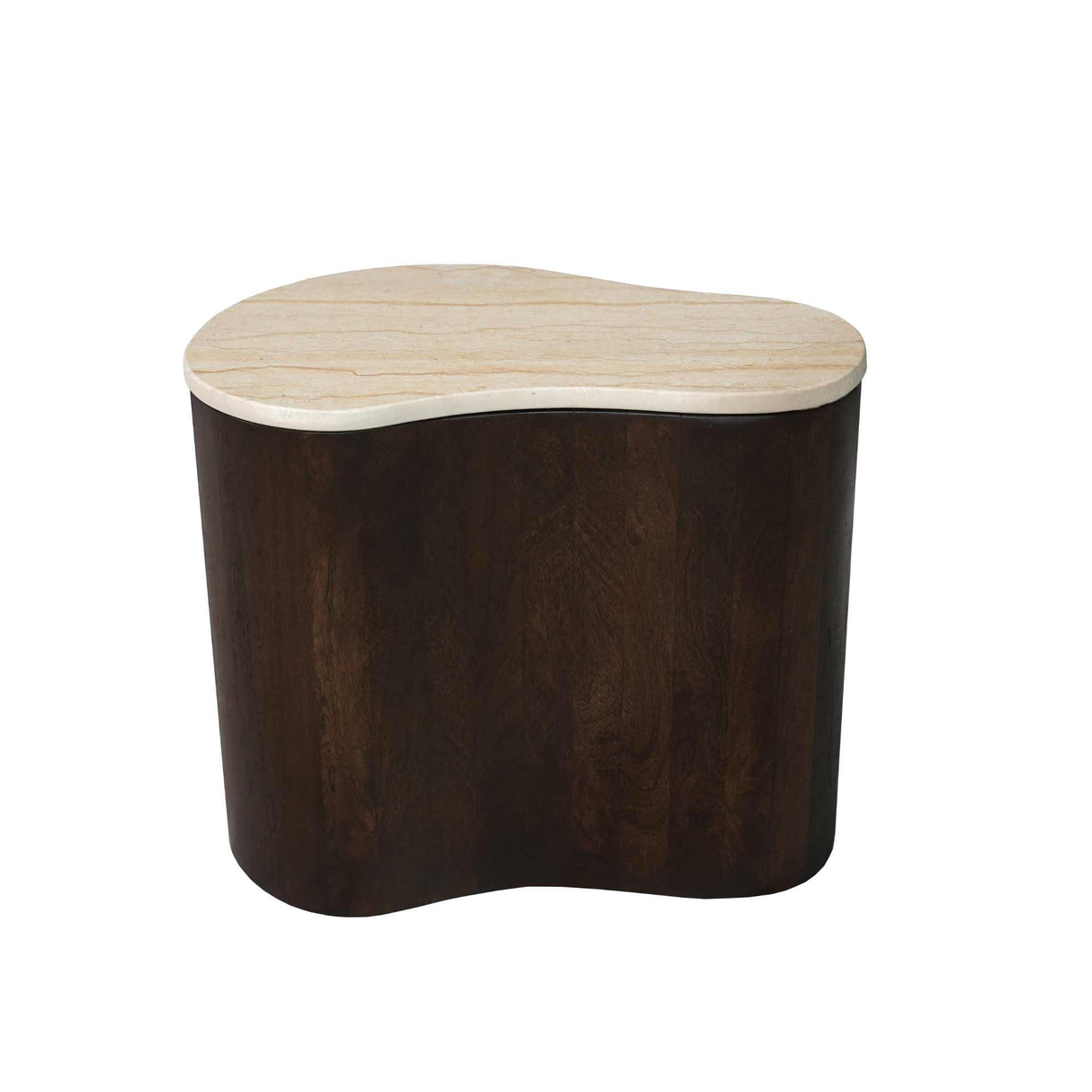 Organische Salontafel - Bruin Mangohout & Marmer - 50 cm Coffee Tables Starfurn
