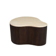Organische Salontafel - Bruin Mangohout & Marmer - 77 cm Coffee Tables Starfurn
