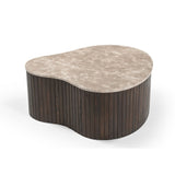 Organische Salontafel - Bruin Mangohout & Marmer - 84 cm Coffee Tables Starfurn