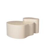 Organische Salontafel - Mangohout Zand & Marmer - 77 cm Coffee Tables Starfurn