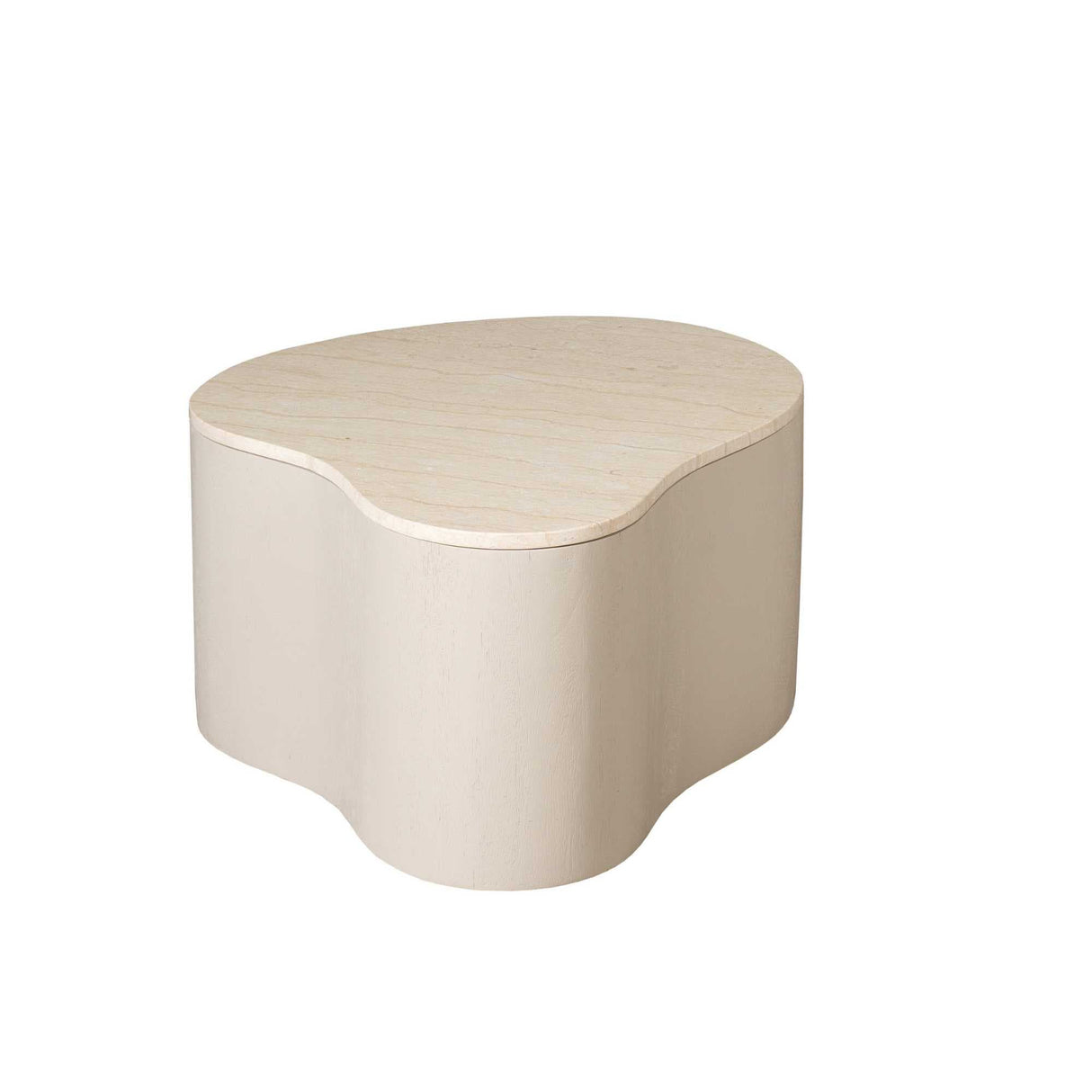 Organische Salontafel - Mangohout Zand & Marmer - 77 cm Coffee Tables Starfurn