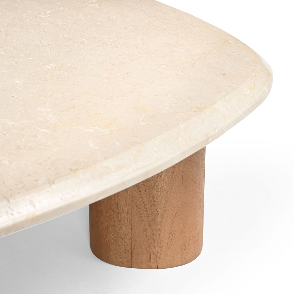 Organische Salontafel - Naturel Mangohout & Botticino Marmer - 100 cm Coffee Tables Starfurn