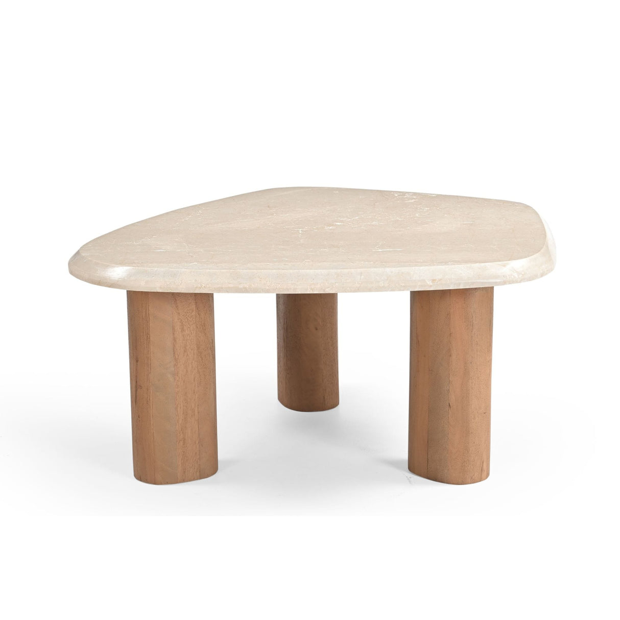 Organische Salontafel - Naturel Mangohout & Botticino Marmer - 84 cm Coffee Tables Starfurn