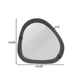 Organische spiegel Lou Zwart Mangohout 43 cm Starfurn