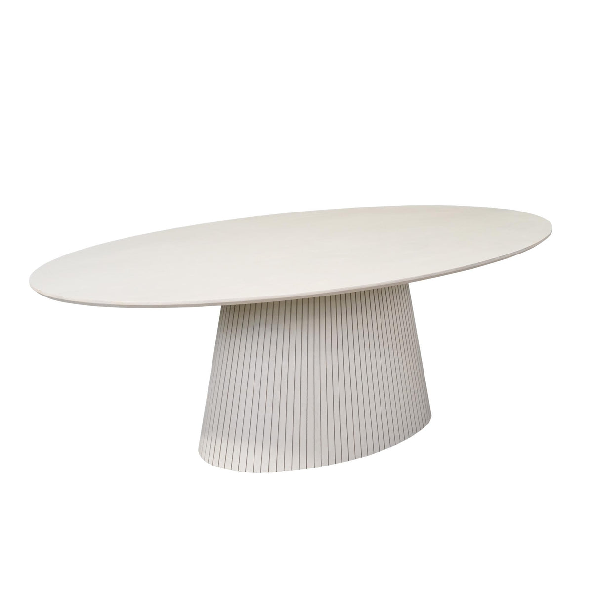 Ovale eettafel Solana Zand Mangohout 210 cm Starfurn