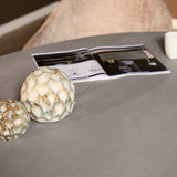 Ovale Eettafel - Taupe Mangohout - 210 cm - Lattenpatroon op Zuilpoot Kitchen & Dining Room Tables Starfurn