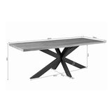 Rechthoekige Eettafel Denver Naturel Mangohout 240 cm Starfurn