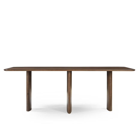 Rechthoekige eettafel van massief mangohout in bruine walnootkleur, 220 cm, foto 5