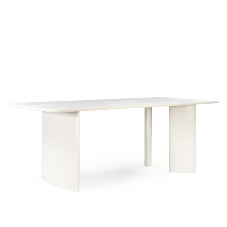 Rechthoekige eettafel van massief mangohout in off-white, 220 cm, foto 2