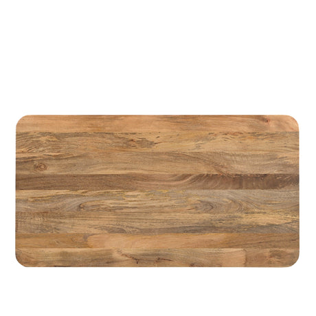 Rechthoekige salontafel van massief naturel mangohout, 130 cm breed, foto 4